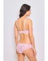 Ensemble soutien-gorge + culotte rose Bonnet B et C