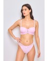 Ensemble soutien-gorge + culotte rose Bonnet B et C