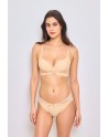 Ensemble soutien-gorge + culotte beige bonnet B et C