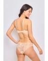 Ensemble soutien-gorge + culotte beige bonnet B et C