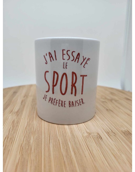 mug  j'ai essayé le sport
