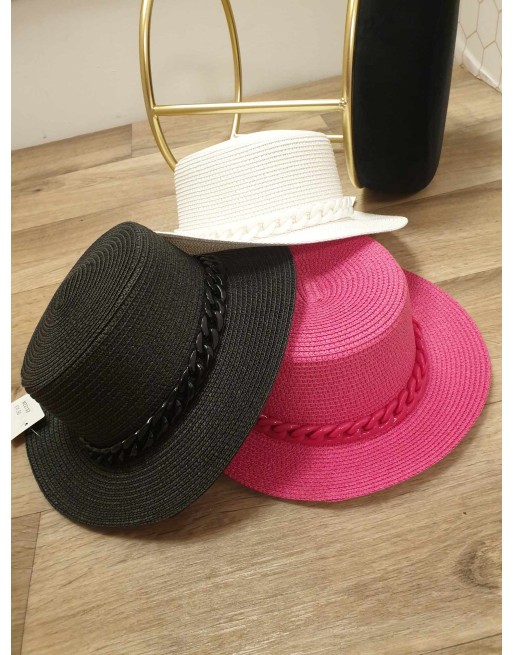 chapeau avec chaine divers couleurs