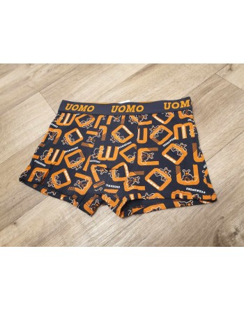 Boxer homme ourson orange