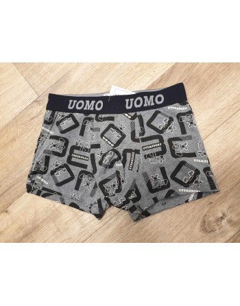 Boxer homme ourson gris