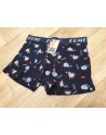 Boxer homme bombe boom bleu foncé