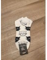 Chaussette funnyPair courte blanche chat