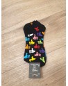 Chaussette funnyPair courte noir pouce multicolor
